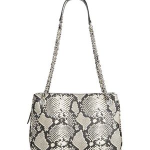 INC CHAIN SHOULDER BAG.Snake / Silver Excellent condition.